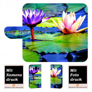 Huawei Mate 10 Schutzhülle Handy Tasche mit Lotosblumen Fotodruck